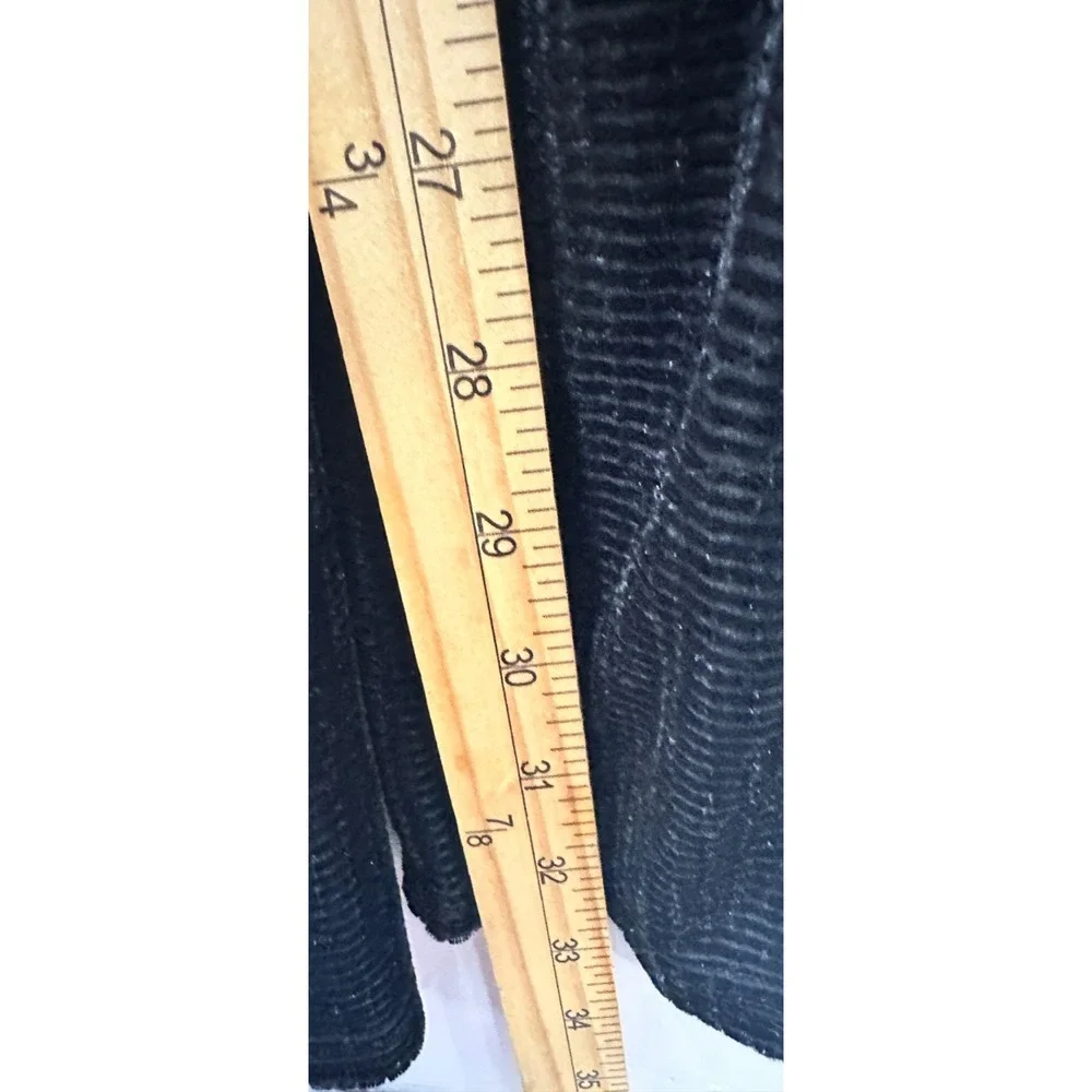 Sabora Jumpsuit L Black Velvet Textured Spaghetti Strap Slim Leg Goth Glam Party
